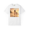 Mother and Daughter Beach Sunset Walking Together - Adult & Kids T-Shirts, Sweatshirts & Hoodies apparel design preview 1