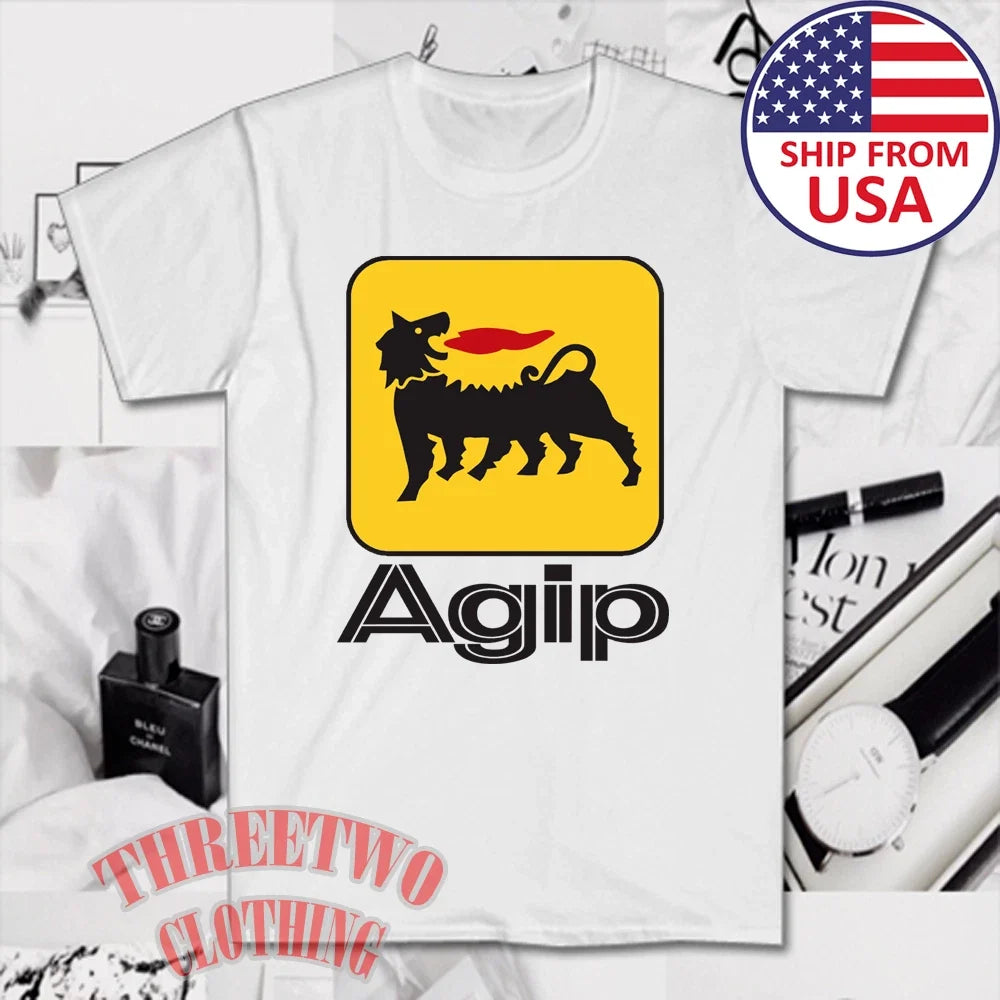 Agip Racing Men's White Size S to 5XL - Adult & Kids T-Shirts, Sweatshirts & Hoodies apparel design preview 1