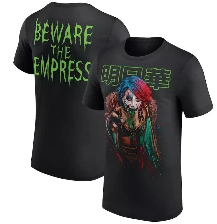 Asuka Beware The Empress Wrestling Black - Adult & Kids T-Shirts, Sweatshirts & Hoodies apparel design preview 1