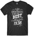 The Best Are Born In 1938 Birthday Funny Mens - Adult & Kids T-Shirts, Sweatshirts & Hoodies apparel design preview 1