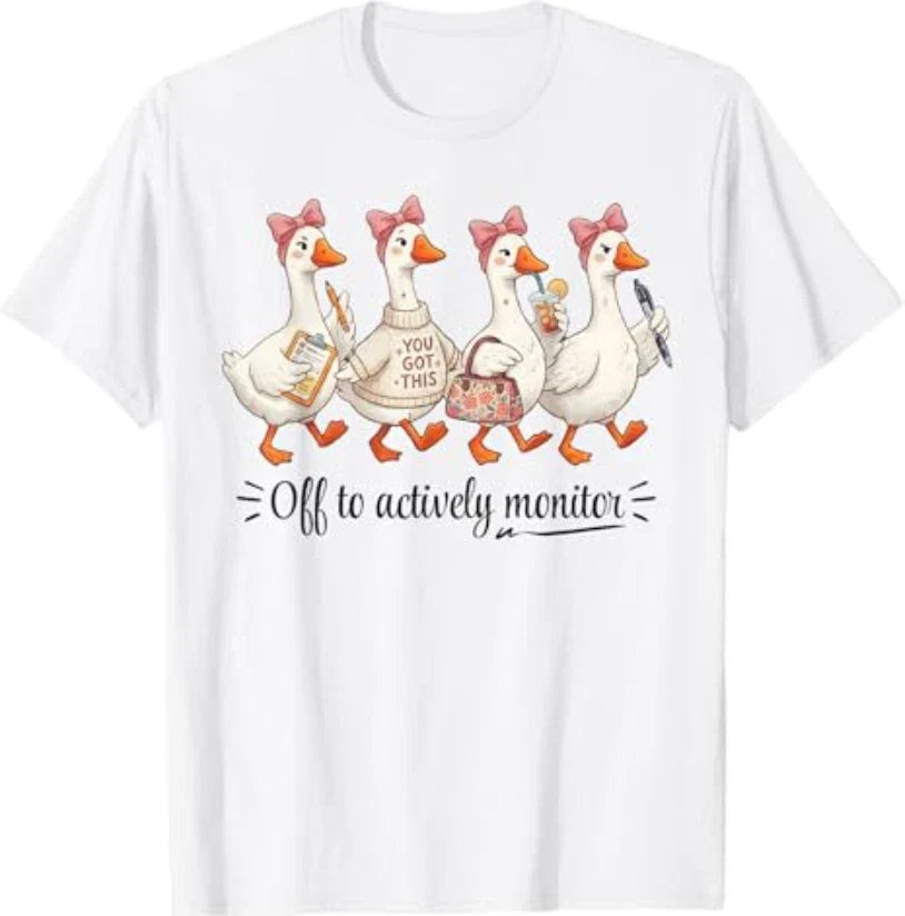 Test Day Off to Actively Monitor Teacher State - Adult & Kids T-Shirts, Sweatshirts & Hoodies apparel design preview 1