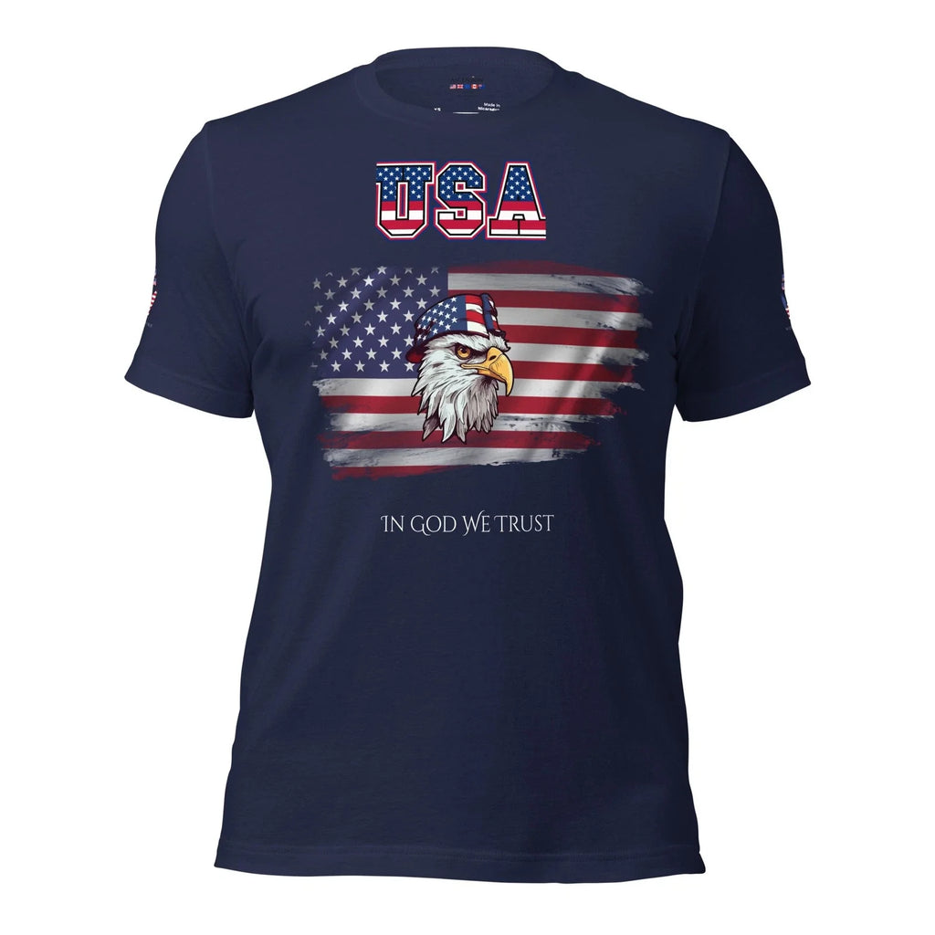 USA In God We Trust by ascension UK - Adult & Kids T-Shirts, Sweatshirts & Hoodies apparel design preview 1