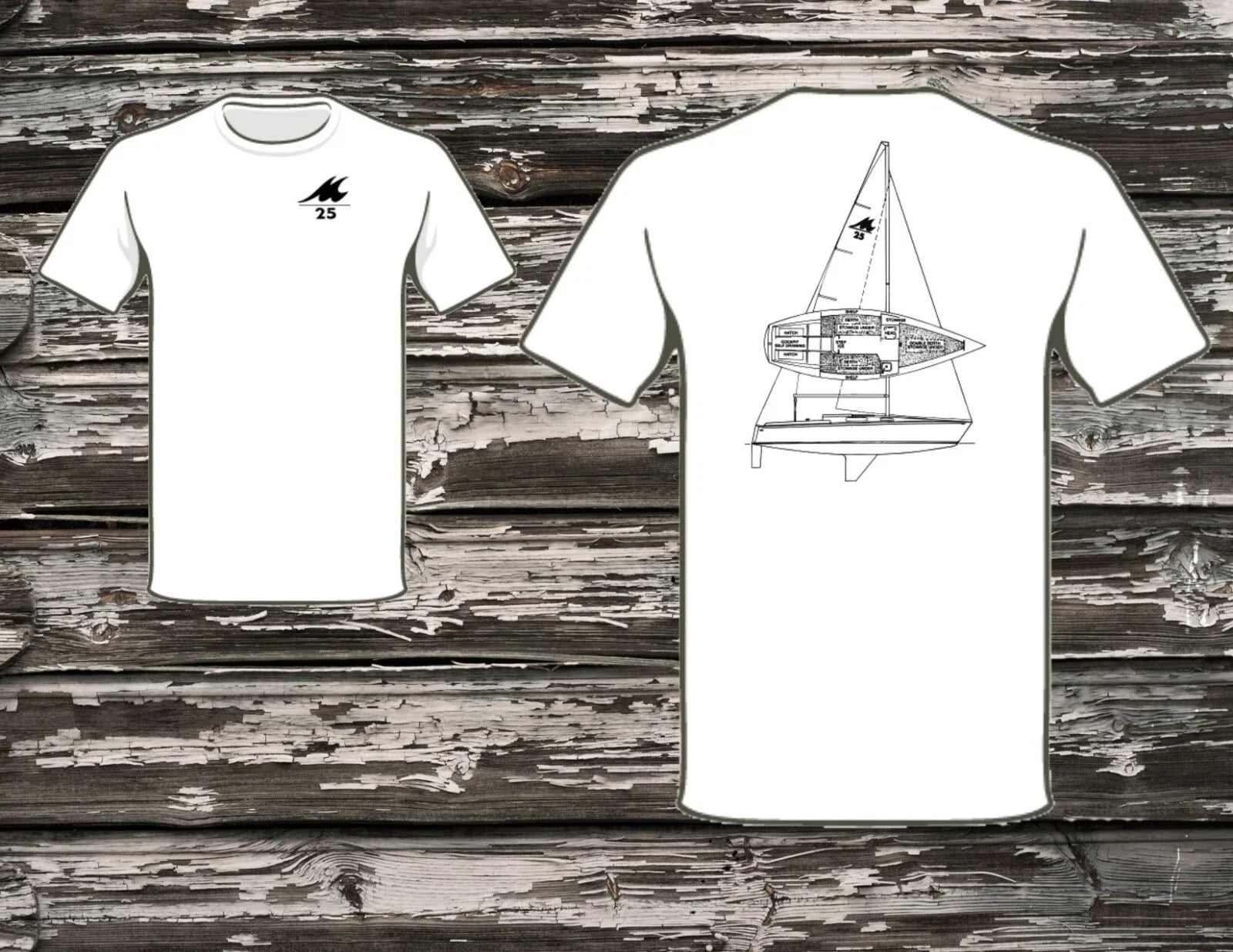 Merit 25 Sailboat - Adult & Kids T-Shirts, Sweatshirts & Hoodies apparel design preview 1