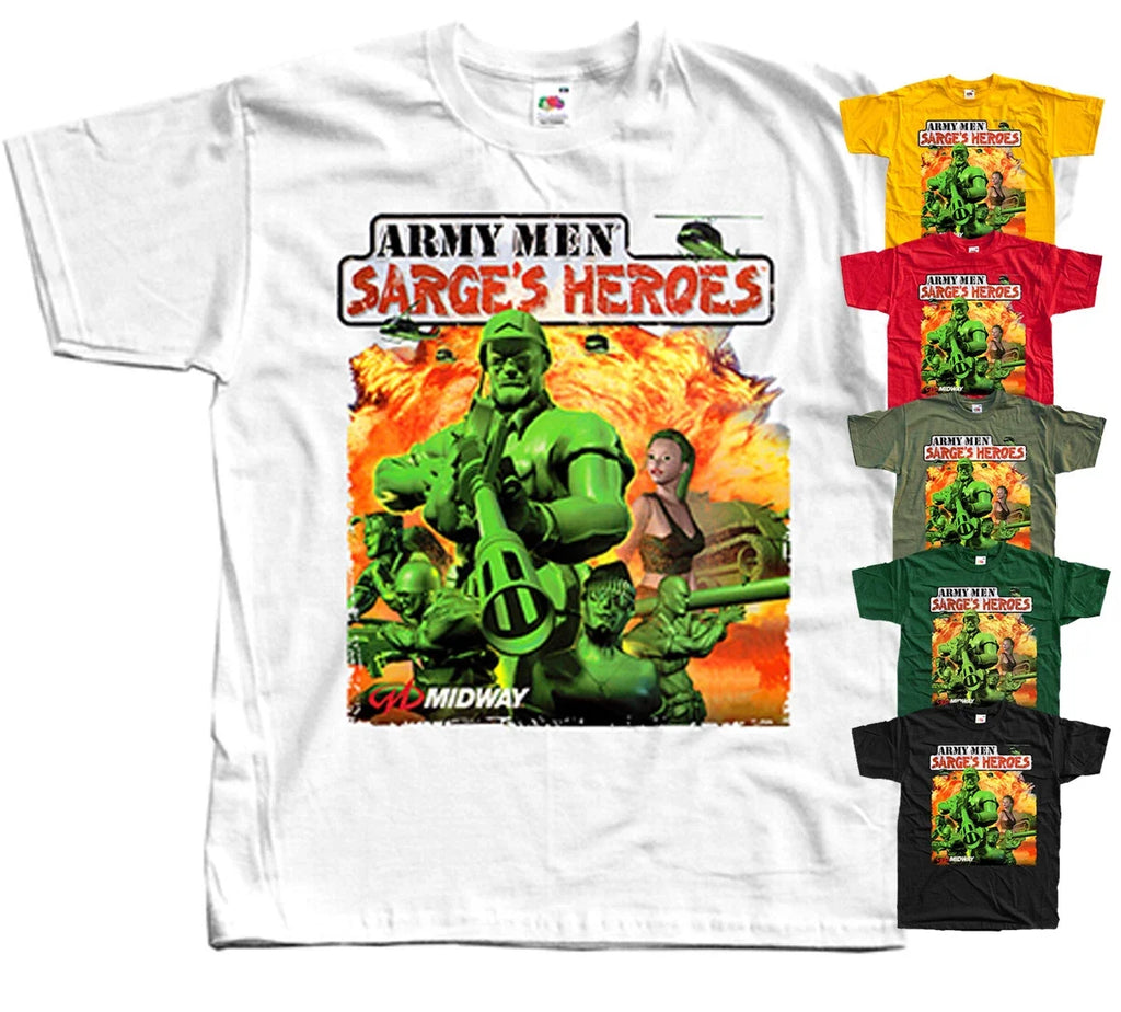 Army Men Sarge's Heroes,COMPUTER GAME, (OLIVE,BLACK) - Adult & Kids T-Shirts, Sweatshirts & Hoodies apparel design preview 1