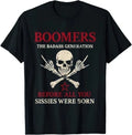 The Badass Generation Boomers Funny Quote Skeleton - Adult & Kids T-Shirts, Sweatshirts & Hoodies apparel design preview 1