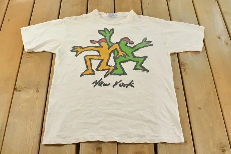 Vintage 1990s New York Style Art Graphic - Adult & Kids T-Shirts, Sweatshirts & Hoodies apparel design preview 1