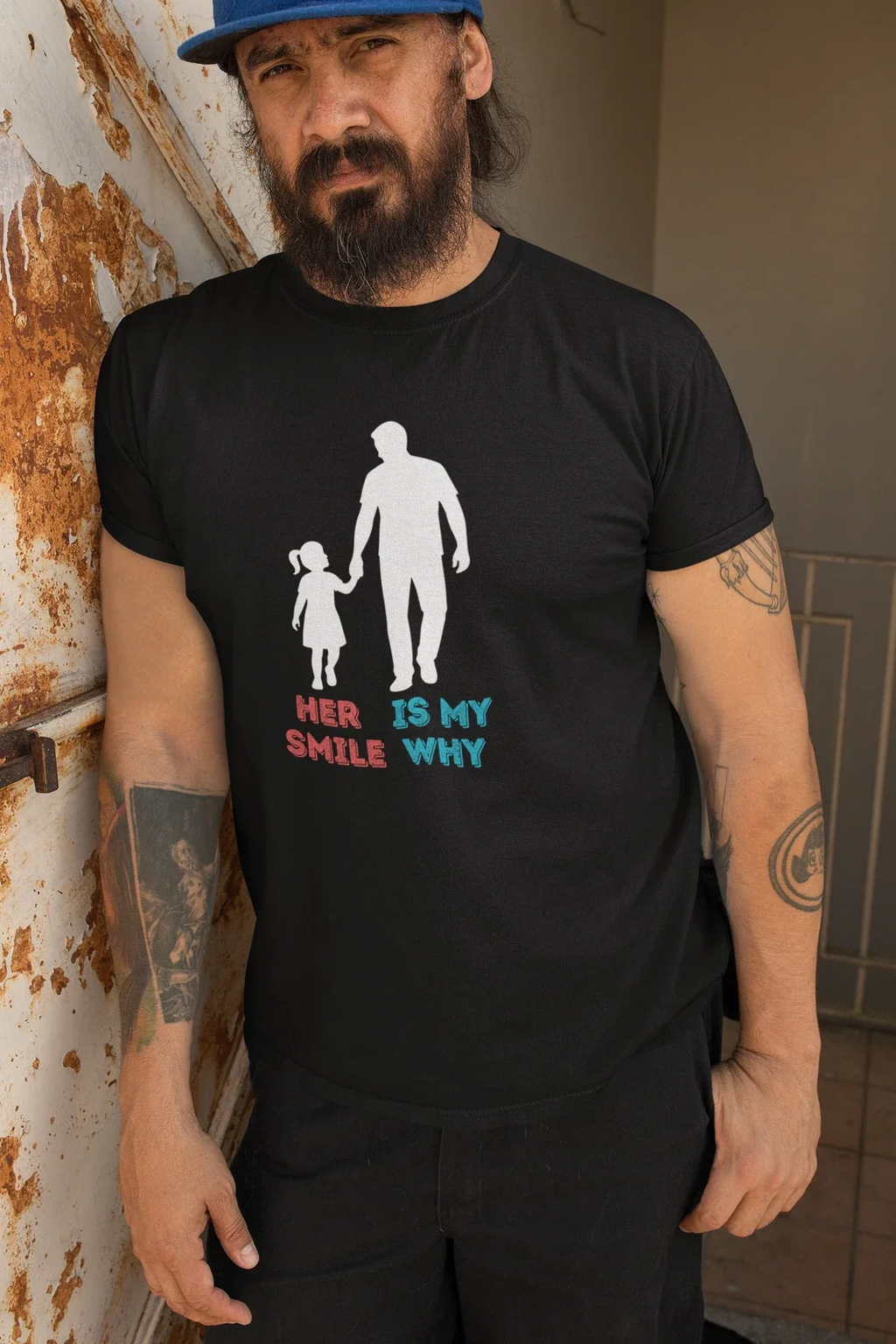 Daddy and Daughter Silhouette Father - Adult & Kids T-Shirts, Sweatshirts & Hoodies apparel design preview 1