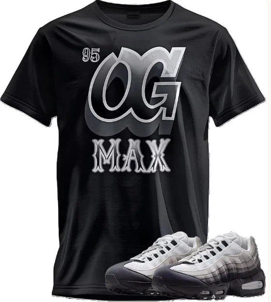 Matching Max OG 95 Grey/Gradient - Adult & Kids T-Shirts, Sweatshirts & Hoodies apparel design preview 1