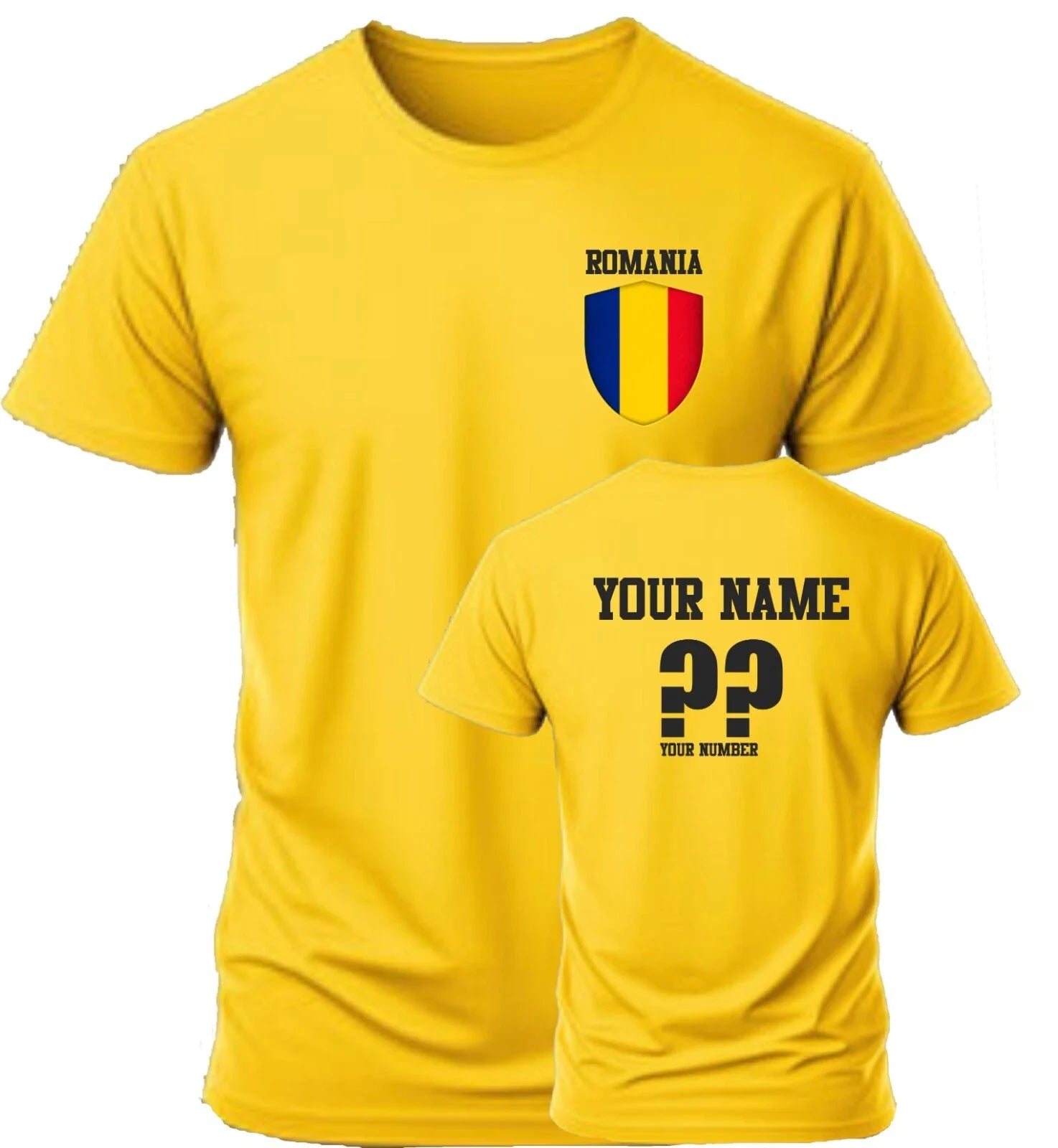 Personalise Romania Football Soccer, Fans Sports - Adult & Kids T-Shirts, Sweatshirts & Hoodies apparel design preview 1