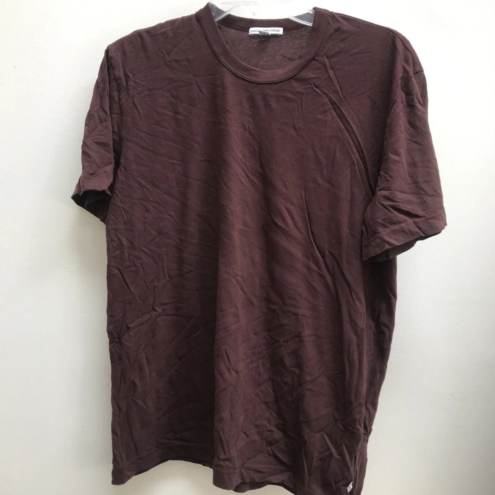 James Perse Men's Relaxed Cotton S/S Crew neck brown - Adult & Kids T-Shirts, Sweatshirts & Hoodies apparel design preview 1