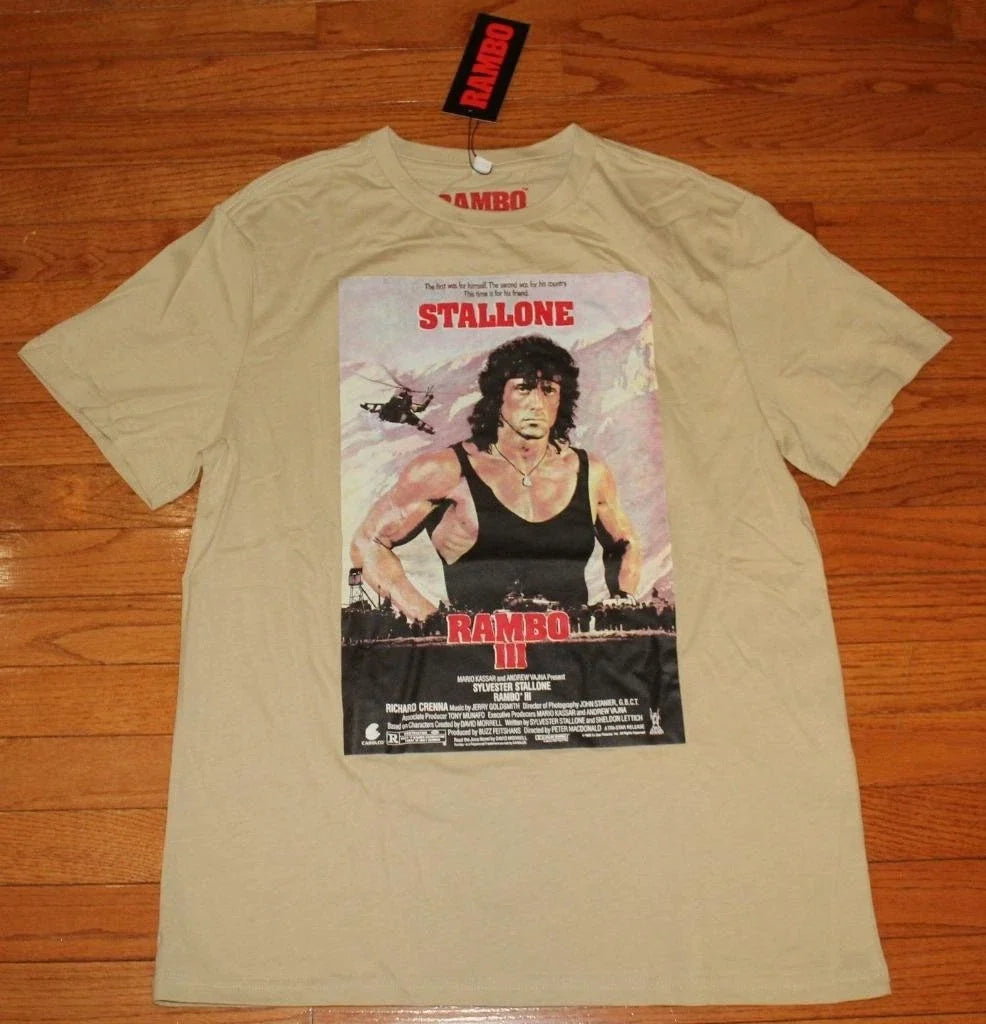 Men's RAMBO III Graphic SYLVESTER STALLONE Sandy - Adult & Kids T-Shirts, Sweatshirts & Hoodies apparel design preview 1