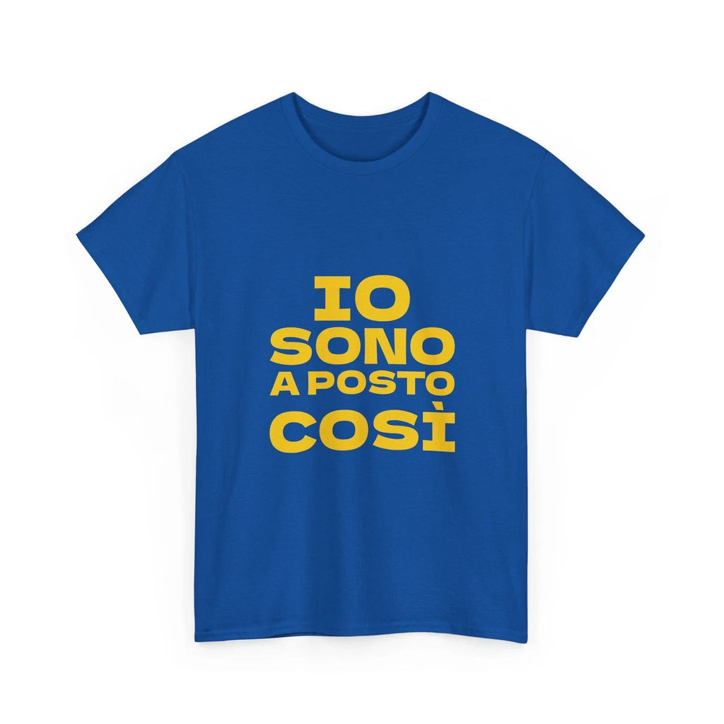 Io sono a posto così by Gineprio, GialappaShow 100% - Adult & Kids T-Shirts, Sweatshirts & Hoodies apparel design preview 1