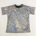 1x Unisex Shiny Holographic Top Dance Disco Costume - Adult & Kids T-Shirts, Sweatshirts & Hoodies apparel design preview 1