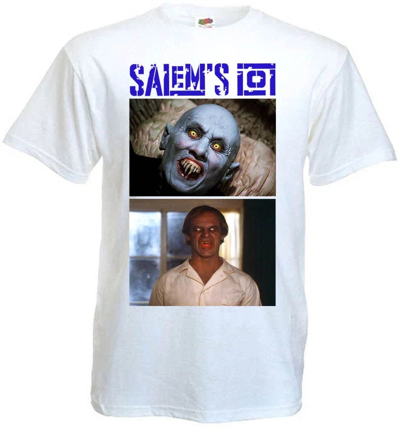 Salem's Lot v14 white movie poster all sizes S-5XL - Adult & Kids T-Shirts, Sweatshirts & Hoodies apparel design preview 1