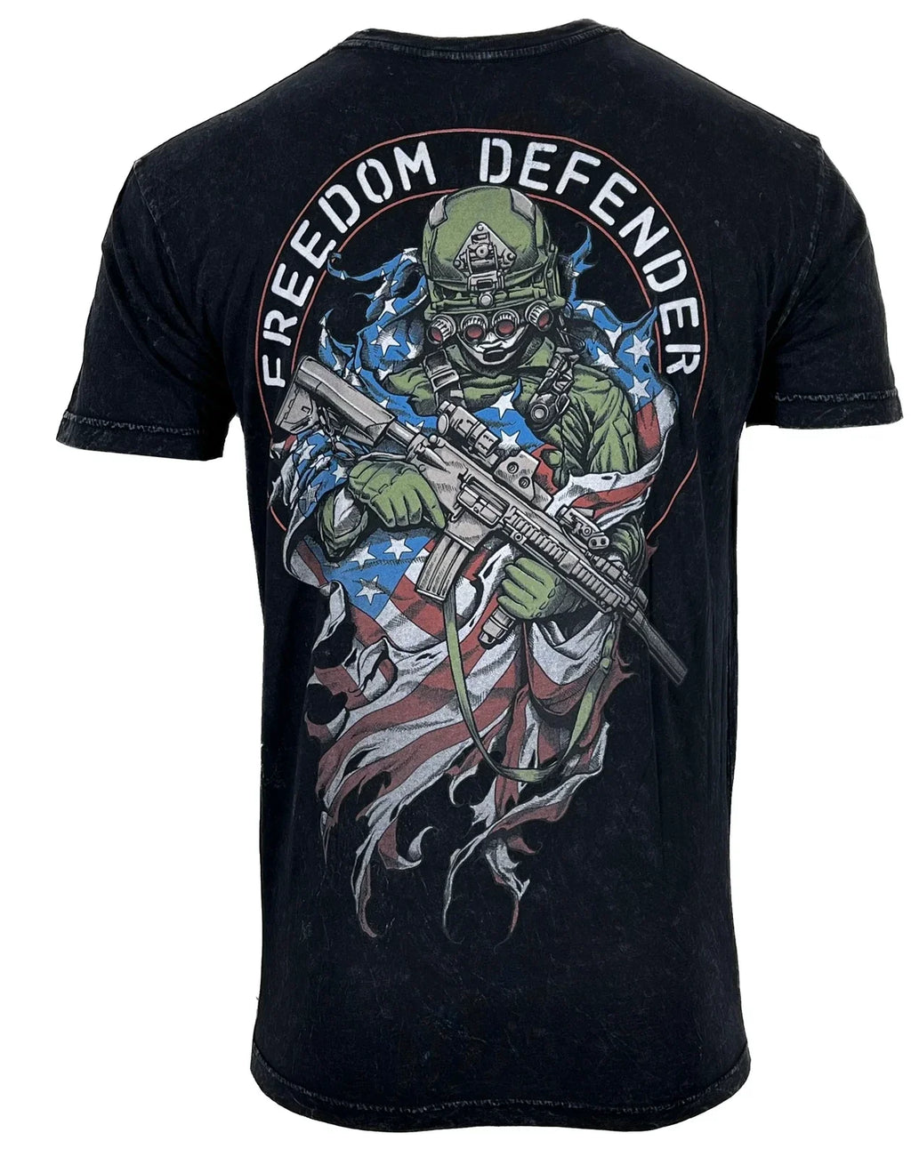 Affliction Men's SOLDIERS FLAG Skull Biker S-3XL NWT - Adult & Kids T-Shirts, Sweatshirts & Hoodies apparel design preview 1