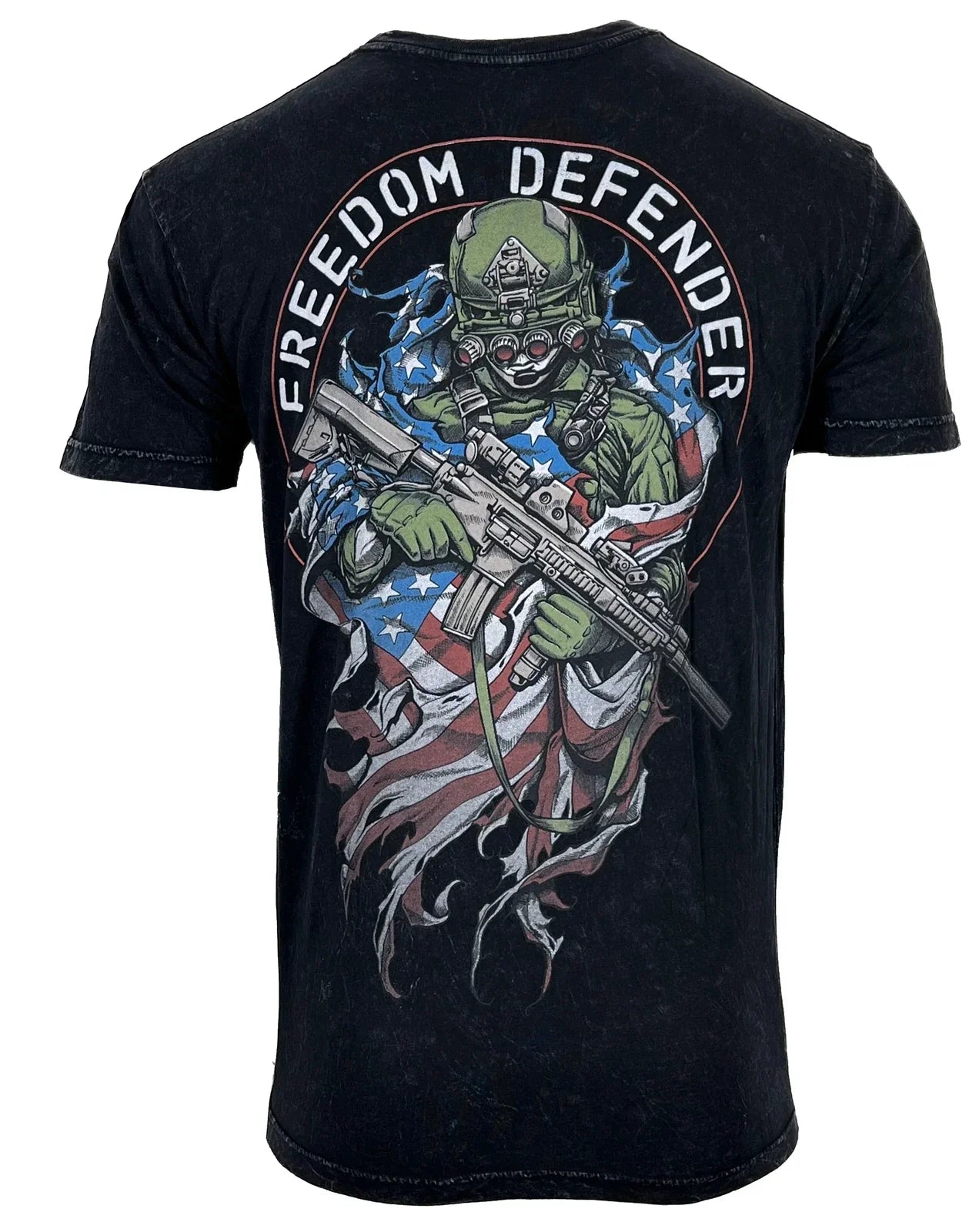 Affliction Men's SOLDIERS FLAG Skull Biker S-3XL NWT - Adult & Kids T-Shirts, Sweatshirts & Hoodies apparel design preview 1