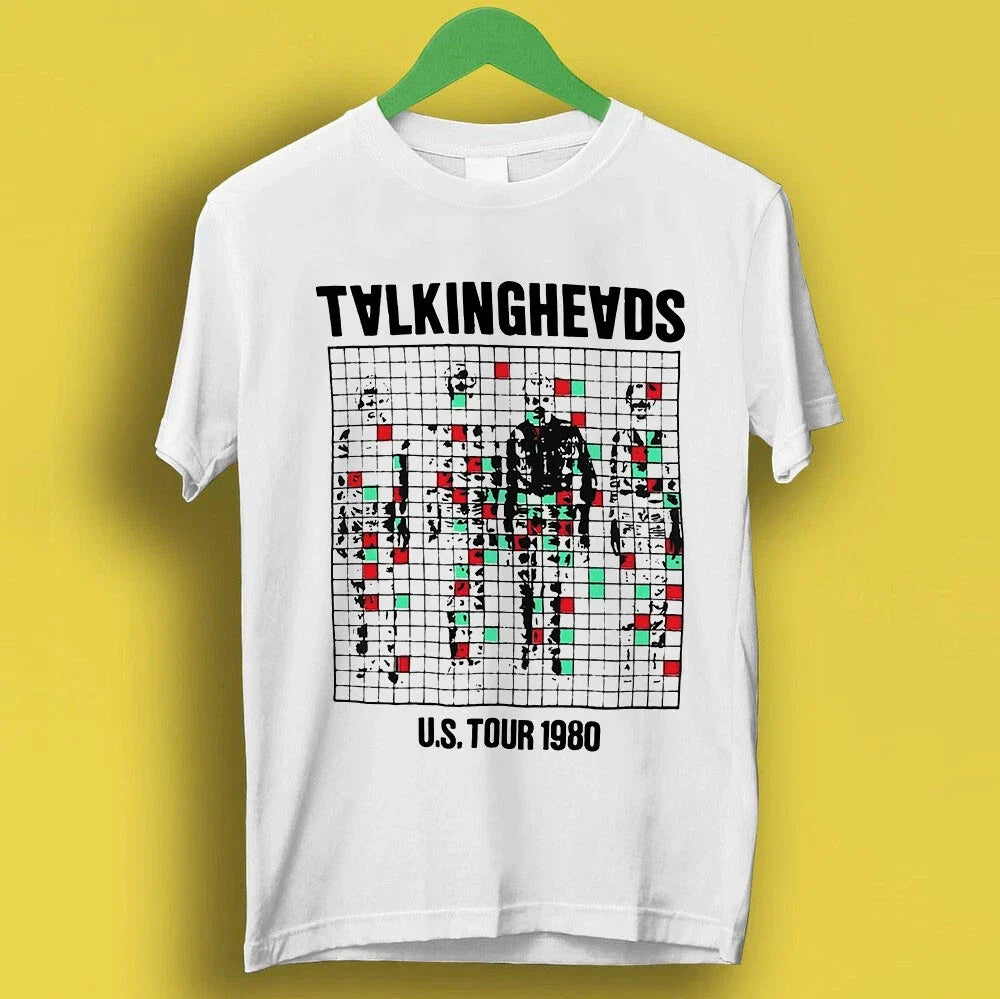 Talking Heads US Tour 1980 Punk Rock Poster Music - Adult & Kids T-Shirts, Sweatshirts & Hoodies apparel design preview 1