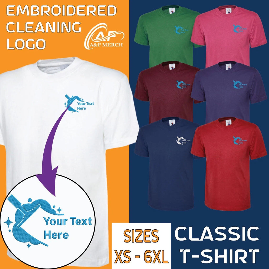Personalised Embroidered Cleaning Staff Housekeeping - Adult & Kids T-Shirts, Sweatshirts & Hoodies apparel design preview 1