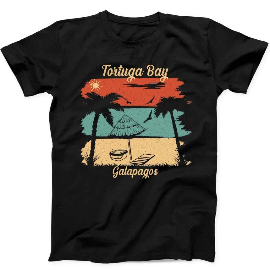 Tortuga Bay Galapagos National Park Beach Gift Black - Adult & Kids T-Shirts, Sweatshirts & Hoodies apparel design preview 1