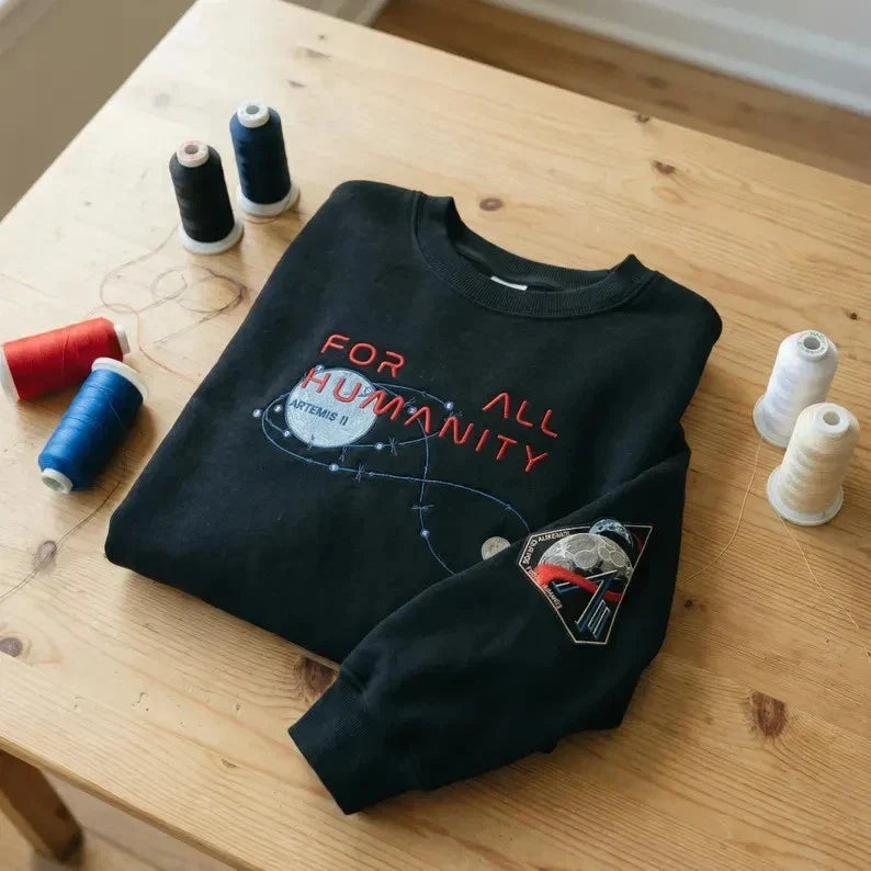 Artemis II Astronaut Embroidered Back To The Moon - Adult & Kids T-Shirts, Sweatshirts & Hoodies apparel design preview 1