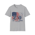 250 Years Strong American Flag 1776-2026 Patriotic - Adult & Kids T-Shirts, Sweatshirts & Hoodies apparel design preview 1
