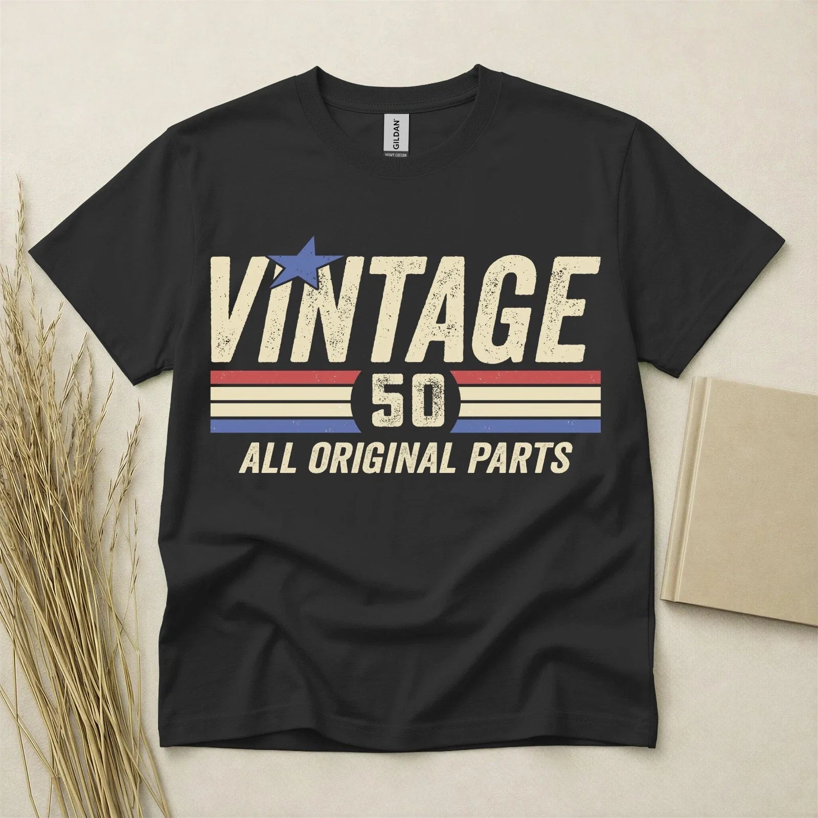 50th Birthday Born In 1976 50 Years Old Gifts Vintage - Adult & Kids T-Shirts, Sweatshirts & Hoodies apparel design preview 1