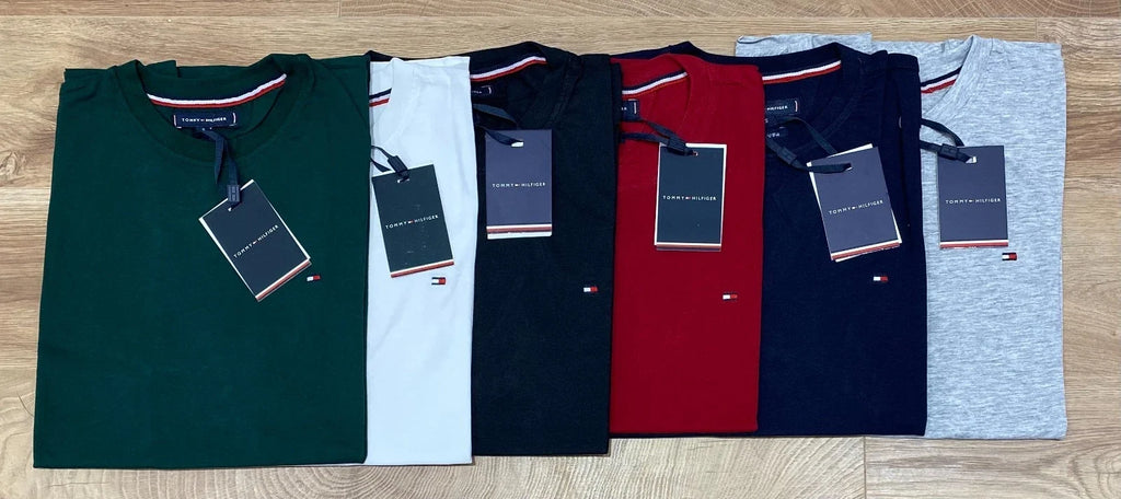 Mens Tommy Hilfiger Short Sleeve Crew Neck EST. 1985 - Adult & Kids T-Shirts, Sweatshirts & Hoodies apparel design preview 1