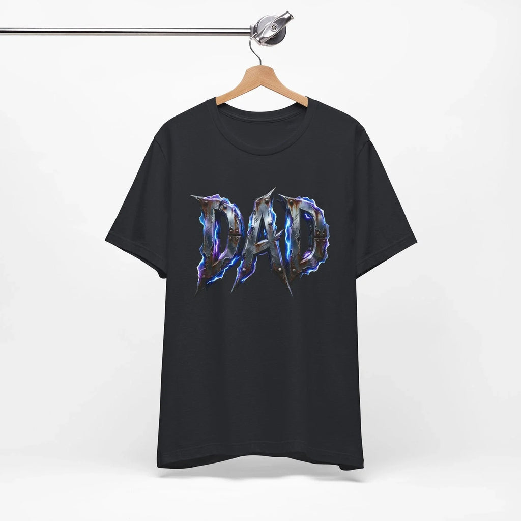 DAD Gothic Metal Logo Dark Chrome Typography - Adult & Kids T-Shirts, Sweatshirts & Hoodies apparel design preview 1