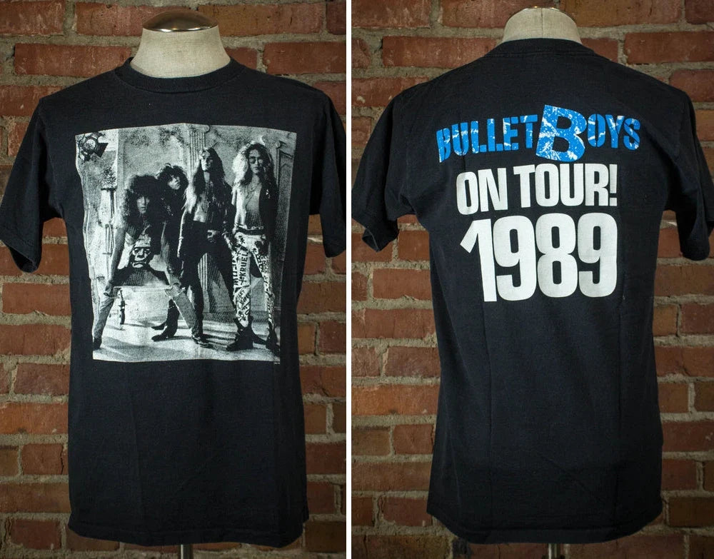 Vintage 1989 Bullet Boys On Tour Concert Unisex - Adult & Kids T-Shirts, Sweatshirts & Hoodies apparel design preview 1