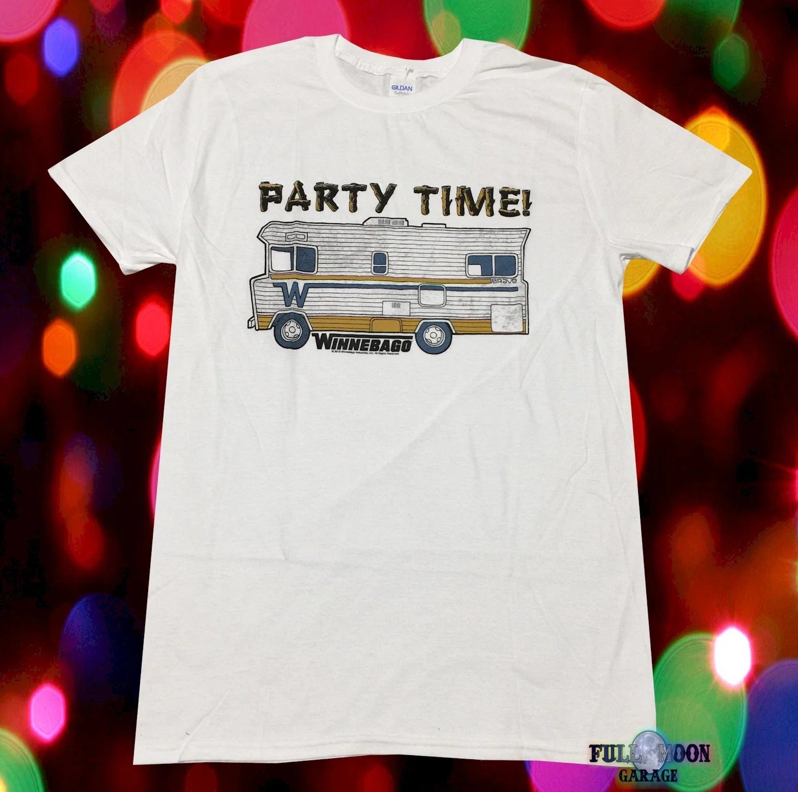New Winnebago Party Time RV Camper Mens Vintage Sign - Adult & Kids T-Shirts, Sweatshirts & Hoodies apparel design preview 1