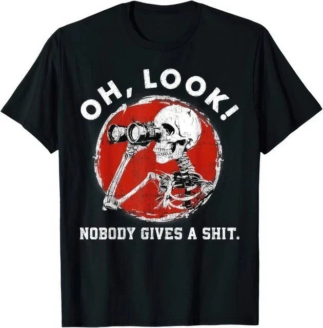 Funny Skeleton With Binoculars Sarcastic Quote Adult - Adult & Kids T-Shirts, Sweatshirts & Hoodies apparel design preview 1