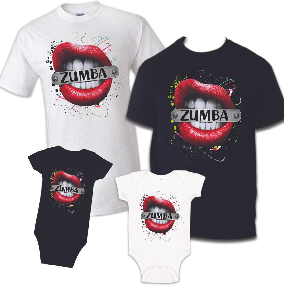 Zumba Dance Fitness Workout Music Exercise Gym - Adult & Kids T-Shirts, Sweatshirts & Hoodies apparel design preview 1