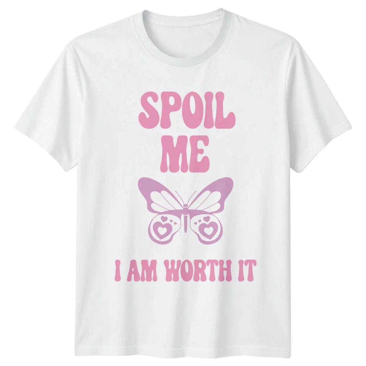 Spoil Me I Am Worth It Butterfly Feminist Slogan - Adult & Kids T-Shirts, Sweatshirts & Hoodies apparel design preview 1