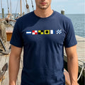 Nautical Signal Flag Custom Message Gift Save up to - Adult & Kids T-Shirts, Sweatshirts & Hoodies apparel design preview 1
