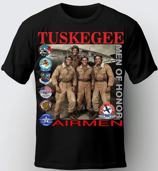 TUSKEGEE AIRMEN MEN OF HONOR, TRIPLE NICKLES, - Adult & Kids T-Shirts, Sweatshirts & Hoodies apparel design preview 1