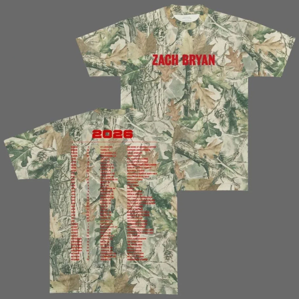 Zach Bryan Tour With Heaven On Top 2026 3D S-5XL - Adult & Kids T-Shirts, Sweatshirts & Hoodies apparel design preview 1