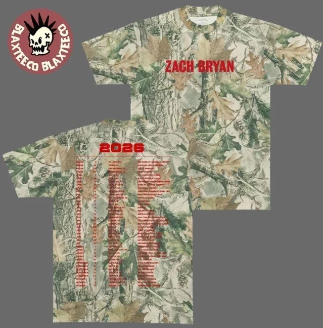 Zach Bryan! With Heaven On Top Tour 2026 Unisex 3D - Adult & Kids T-Shirts, Sweatshirts & Hoodies apparel design preview 1