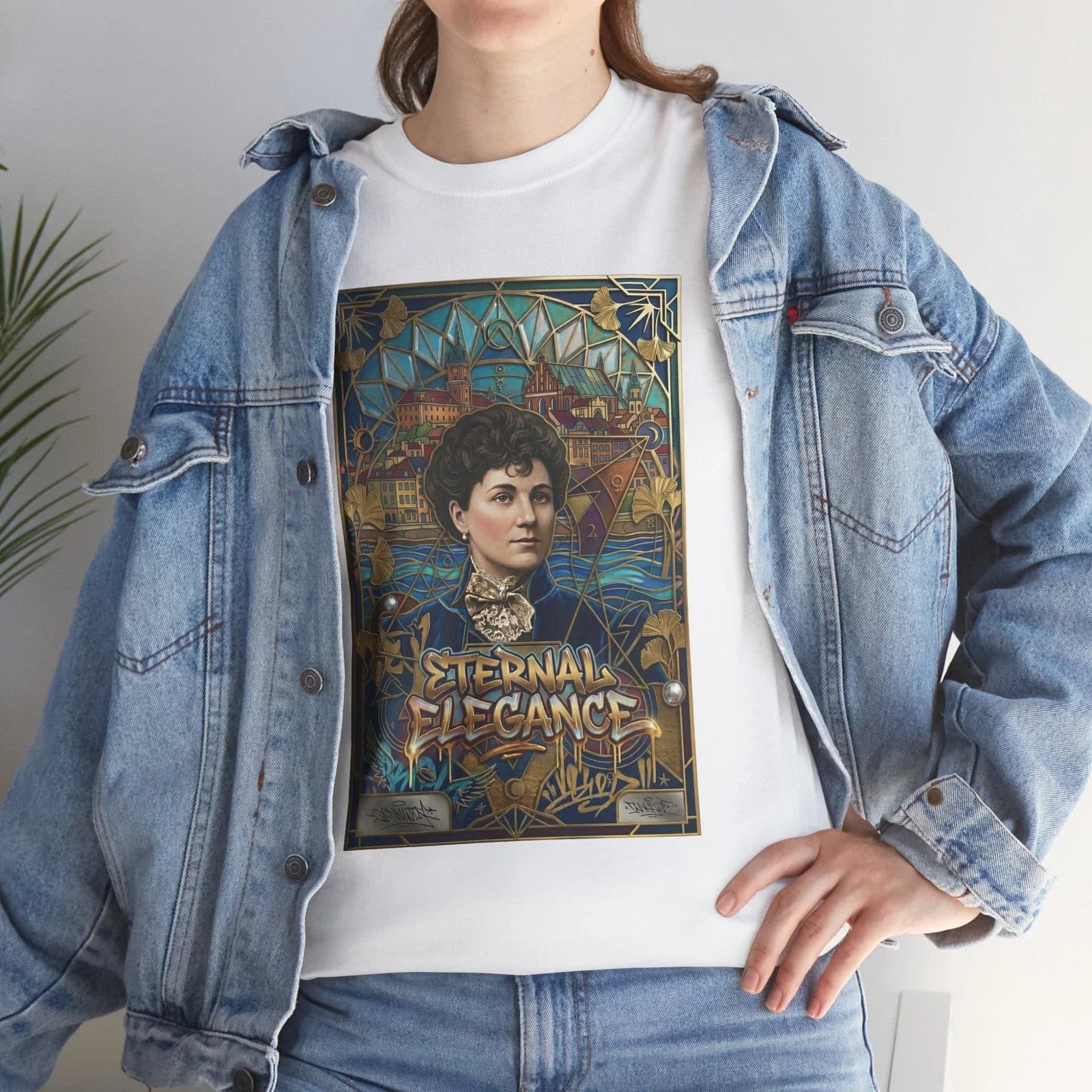 Vintage 1900s Portrait Art Nouveau Eternal Elegance - Adult & Kids T-Shirts, Sweatshirts & Hoodies apparel design preview 1