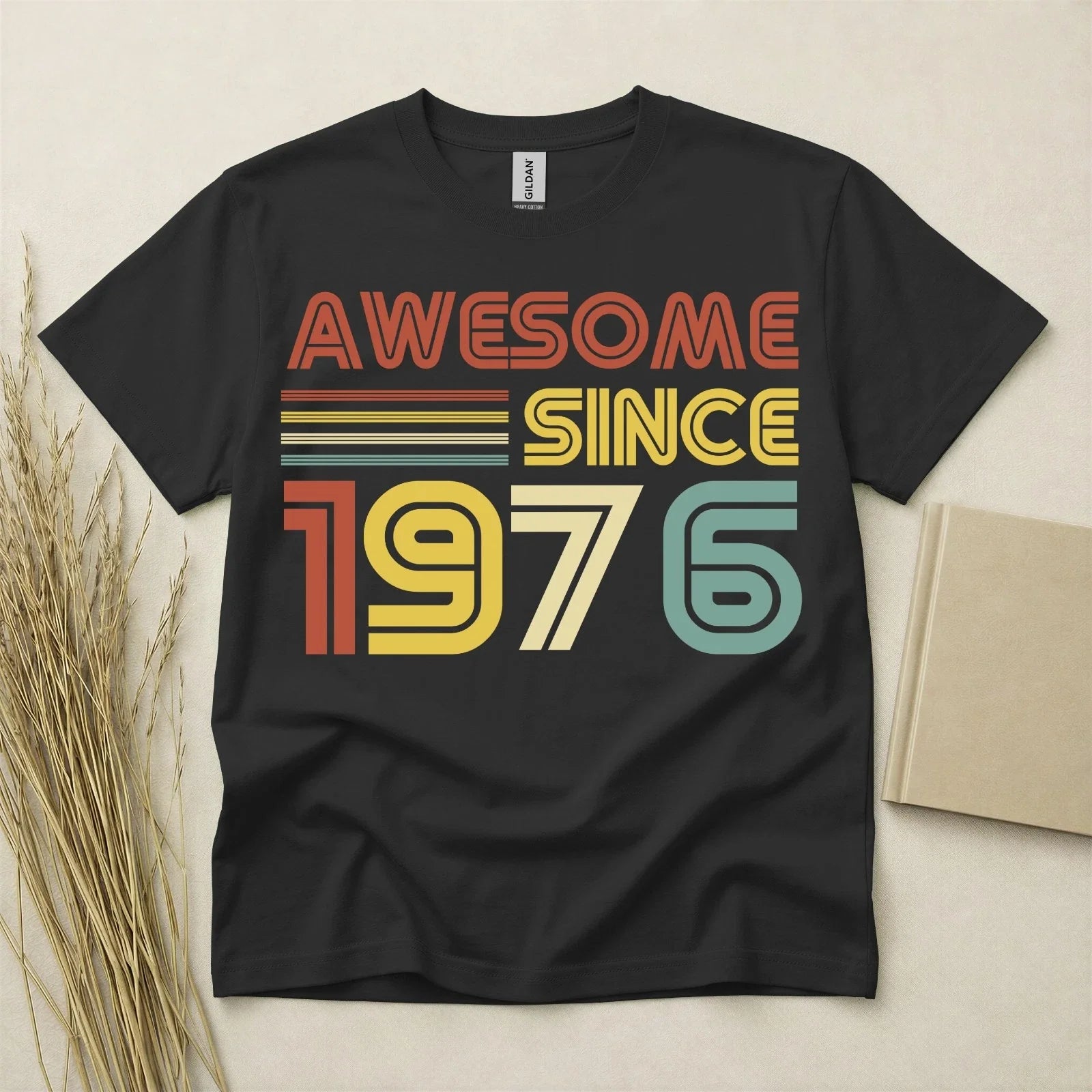 50th Birthday Born In 1976 50 Years Old Gifts Awesome - Adult & Kids T-Shirts, Sweatshirts & Hoodies apparel design preview 1