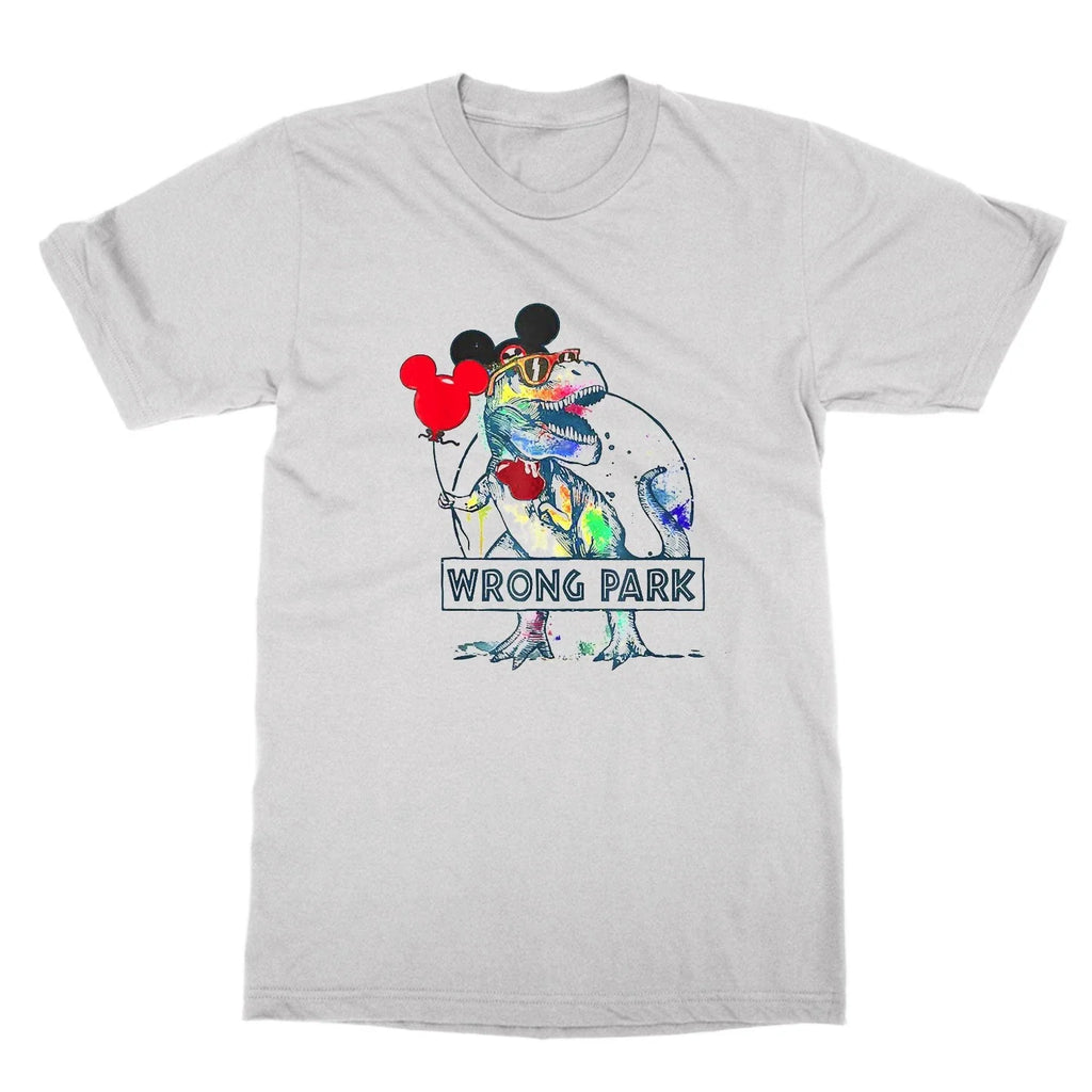 Wrong Park funny dinosaur attack theme - Adult & Kids T-Shirts, Sweatshirts & Hoodies apparel design preview 1