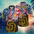 San Diego Padres Fireworks Freedom Hawaiian - Adult & Kids T-Shirts, Sweatshirts & Hoodies apparel design preview 1