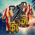 San Diego Padres Patriotic Pride Hawaiian - Adult & Kids T-Shirts, Sweatshirts & Hoodies apparel design preview 1