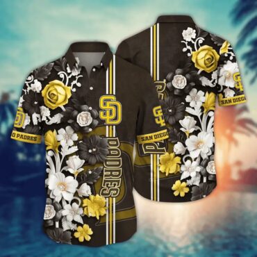 San Diego Padres Regal Blossom Hawaiian - Adult & Kids T-Shirts, Sweatshirts & Hoodies apparel design preview 1