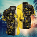 San Diego Padres Sunset Stripes Hawaiian - Adult & Kids T-Shirts, Sweatshirts & Hoodies apparel design preview 1
