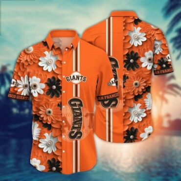 San Francisco Giants Bold Floral Hawaiian - Adult & Kids T-Shirts, Sweatshirts & Hoodies apparel design preview 1