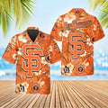 San Francisco Giants Bold Logo Hibiscus Hawaiian - Adult & Kids T-Shirts, Sweatshirts & Hoodies apparel design preview 1