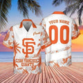 San Francisco Giants Personalized Sunset Hawaiian - Adult & Kids T-Shirts, Sweatshirts & Hoodies apparel design preview 1