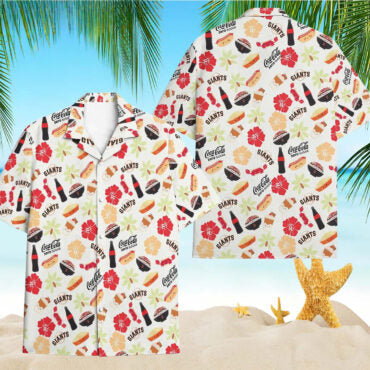 San Francisco Giants Retro Beach Hawaiian - Adult & Kids T-Shirts, Sweatshirts & Hoodies apparel design preview 1