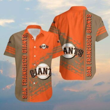 San Francisco Giants Retro Brush Stroke Hawaiian - Adult & Kids T-Shirts, Sweatshirts & Hoodies apparel design preview 1