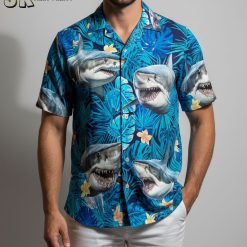 Shark Hawaiian for Men Women Tropical Ocean Aloha - Adult & Kids T-Shirts, Sweatshirts & Hoodies apparel design preview 1